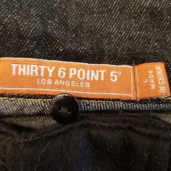 36Point5 Floral Embroidered Hooded Jean Jacket Size L - Picture 6 of 6